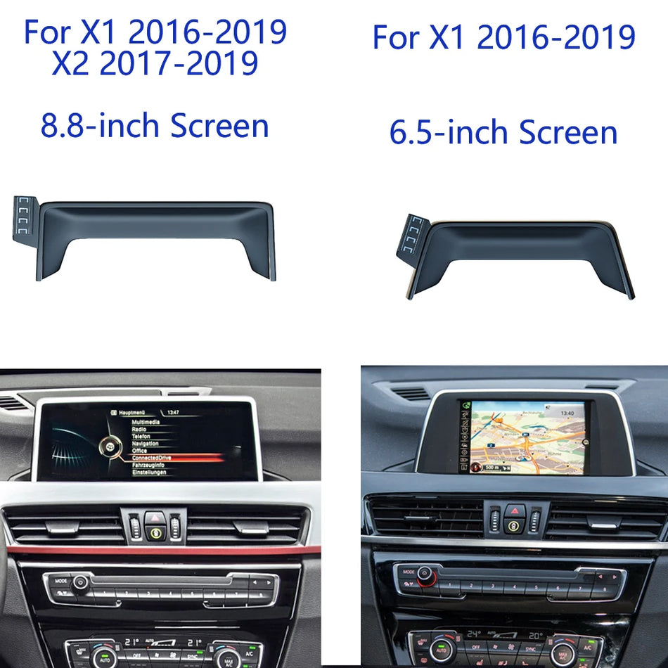 Държач за телефон с безжично зареждане за BMW X1 X2 F48 F49 F39
