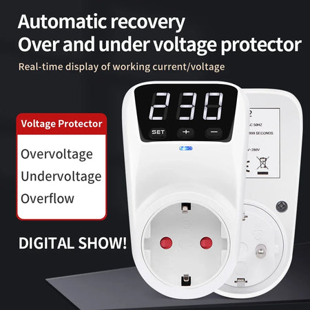 HLP02 Digital Voltage Protector &ndash; Overcurrent Protection