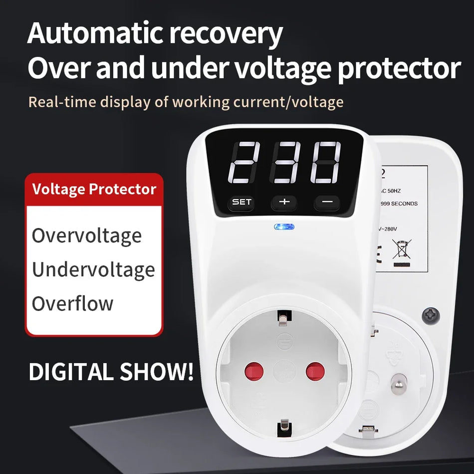 HLP02 Digital Voltage Protector &ndash; Overcurrent Protection