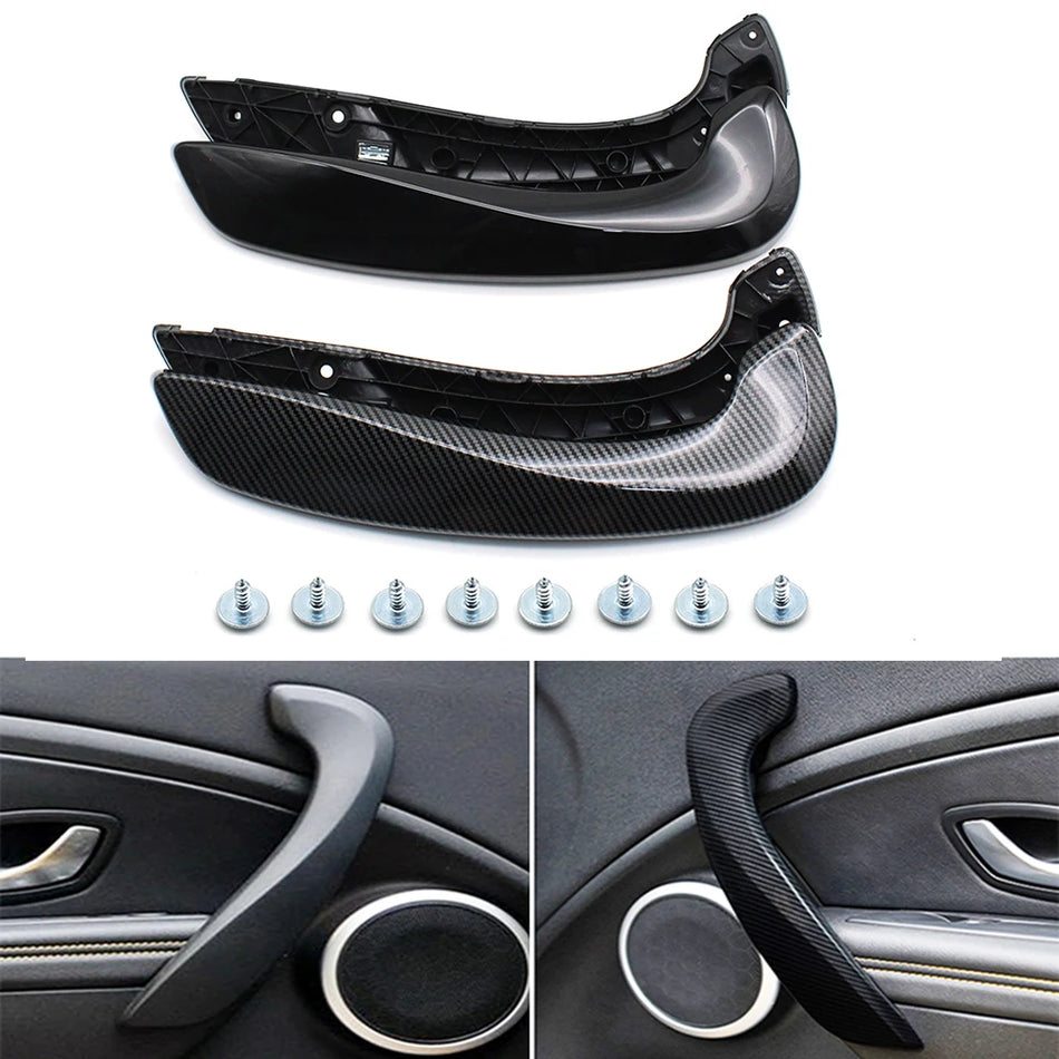 Zestaw do wymiany uchwytu drzwiowego dla Renault Megane 3 MK3 Fluence wykończenie węglowe