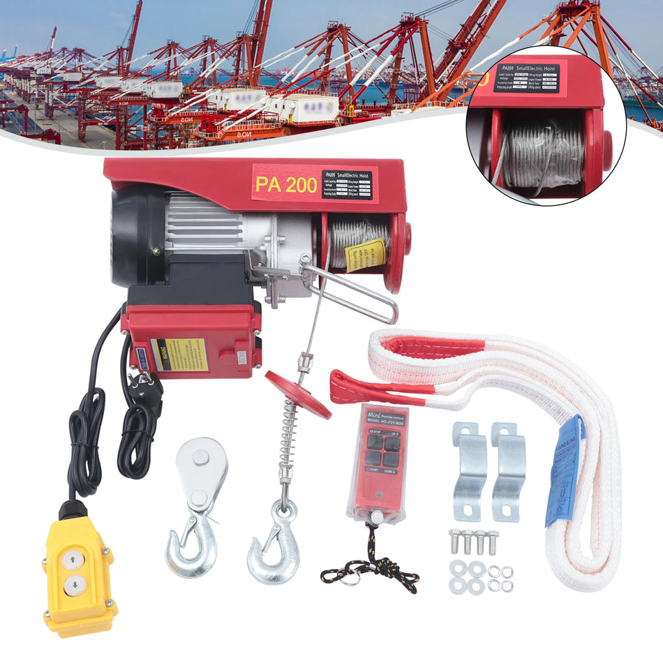 440LBS Električni dvigalni žerjav vitel – Daljinsko upravljanje