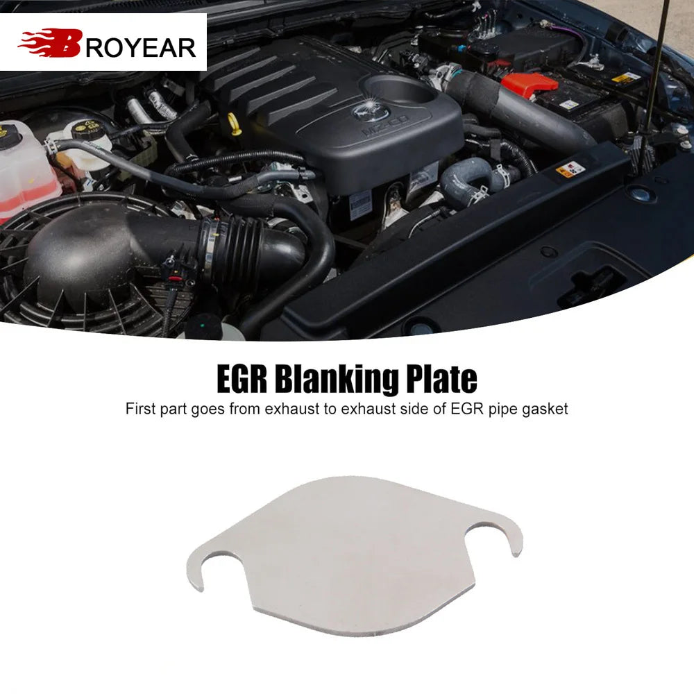 Stainless Steel Valve Blanking Plate for Ford PX PX2 Ranger Mazda BT50 by InterCyprus Trading Ltd