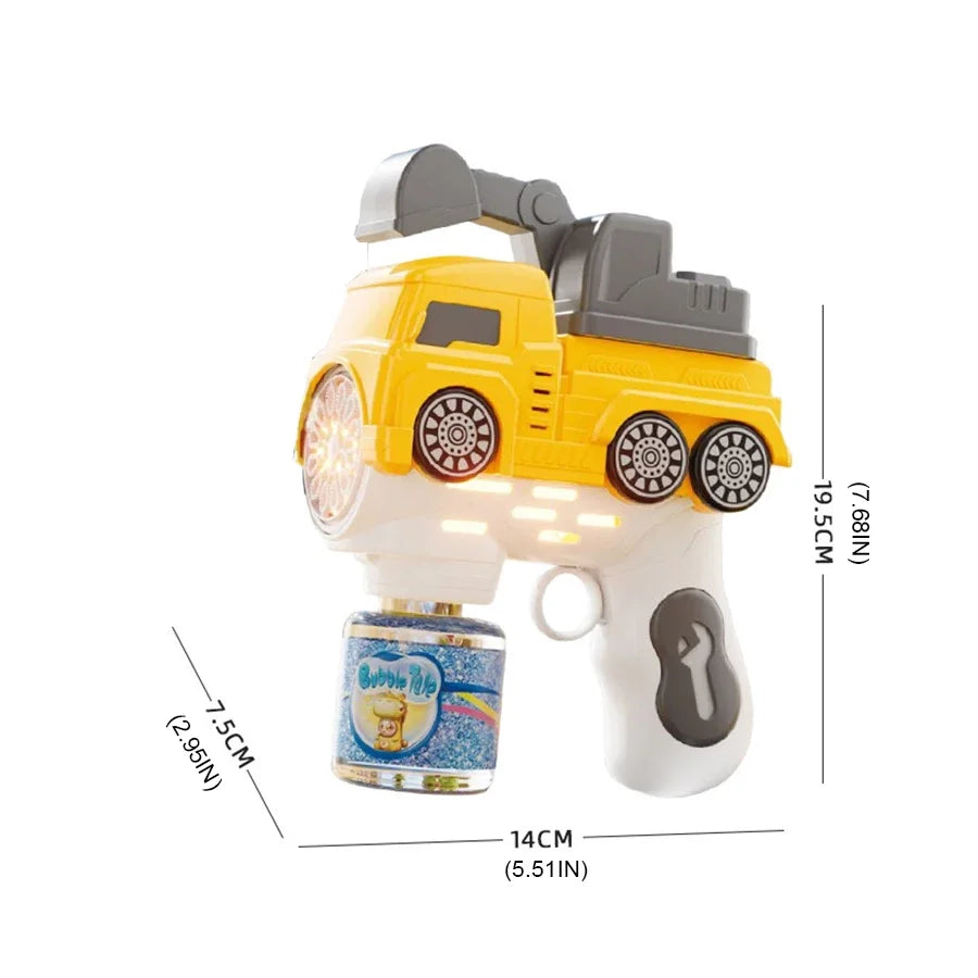 Handheld Bubble Gun Car Model &ndash; LED Light Bubble Blower
