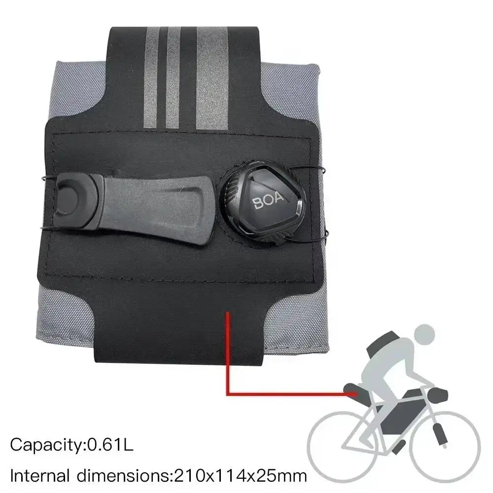 Seat Packs Saddle Bag &ndash; Waterproof Durable Nylon with YKK Zipper 04 Black