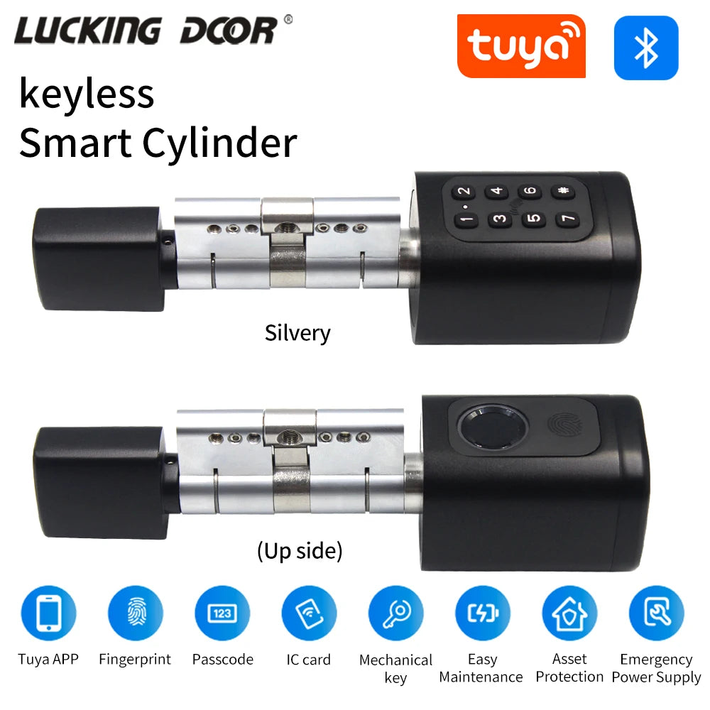Lucking Door S2K Smart Cylinder Lock &ndash; Keyless Biometric