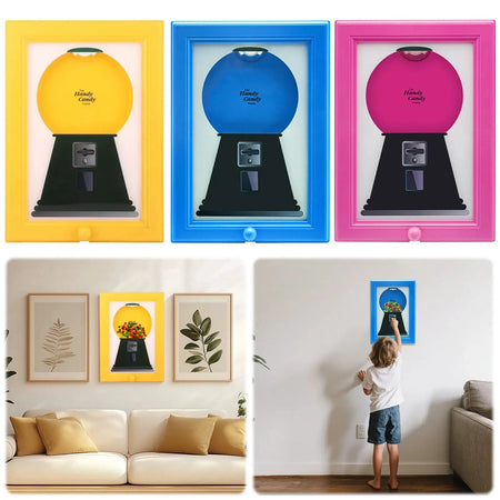 2 In 1 Candy Dispenser Picture Frame Wall Mounted Snack