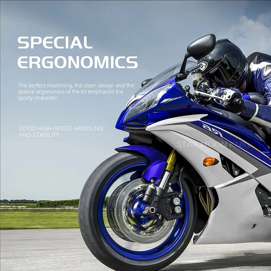 Руль гоночный Yamaha YZF R1 Clip On регулируемый из алюминиевого сплава