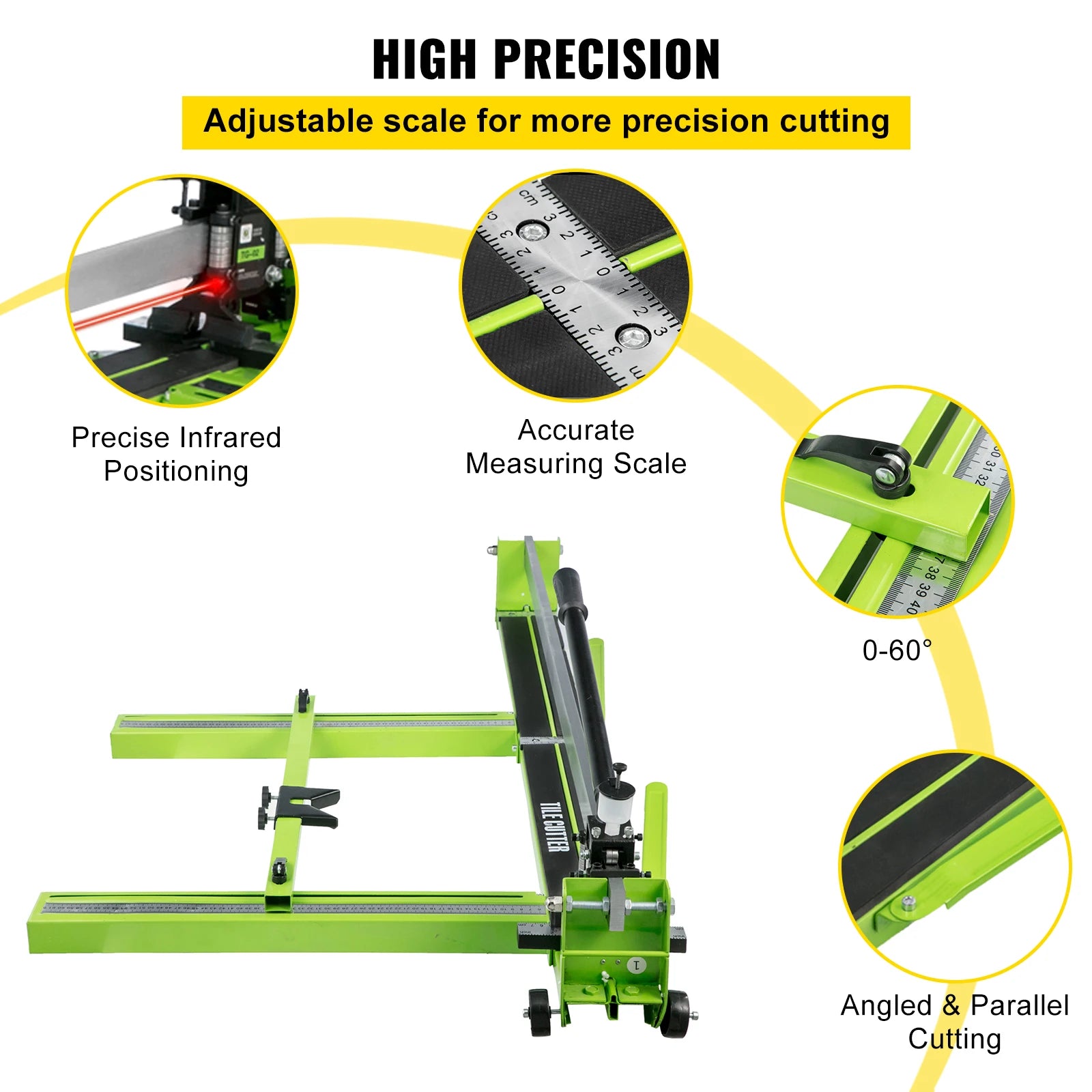 VEVOR Manual Tile Cutter Infrared Laser &ndash; High Precision