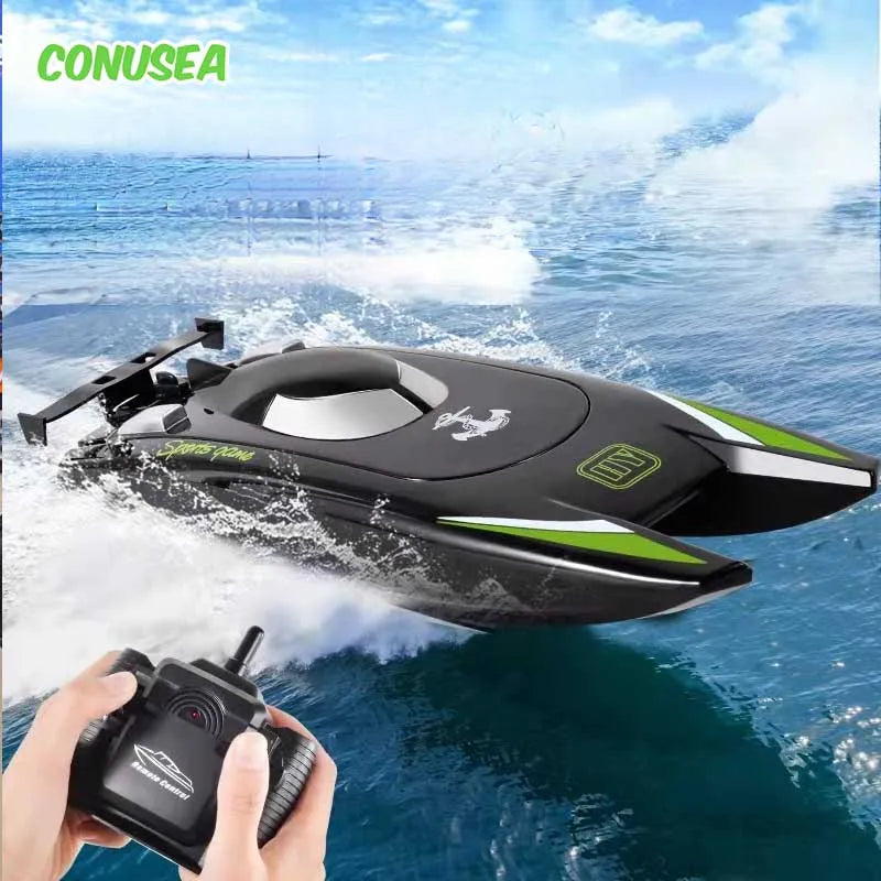 30Km/h Racing Boat 2.4G RC &ndash; Dual Motor 20Min Runtime