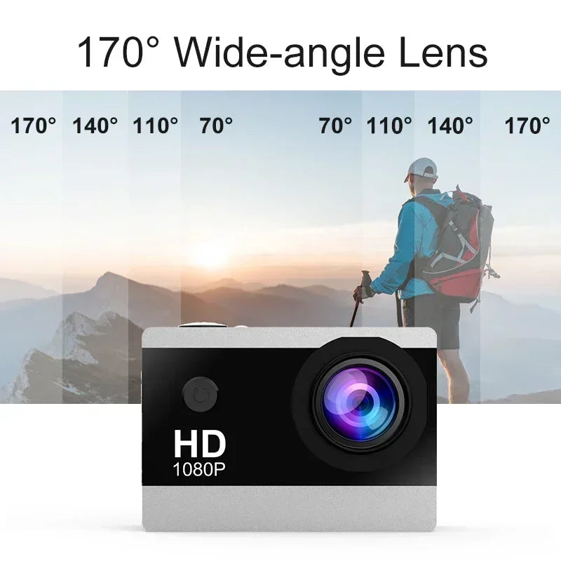 Mini 1080P Sports Camera &ndash; Waterproof and Shockproof Design