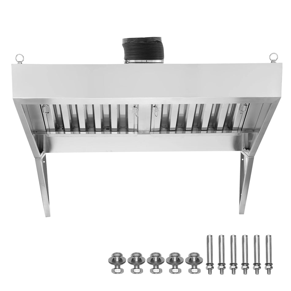 201 Rustfrit Stål Udstødningshætte Til Under Skab