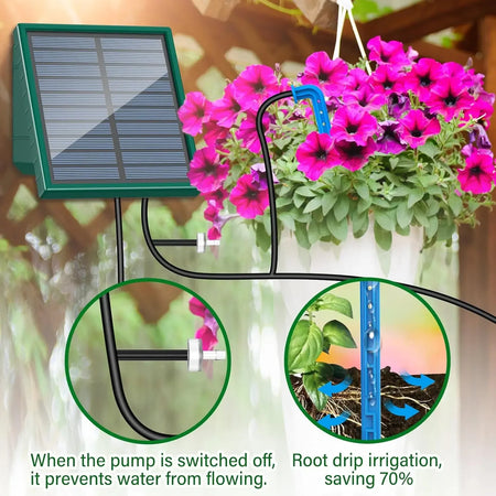 Solar Irrigation System For Garden Balcony &ndash; Drip Irrigation