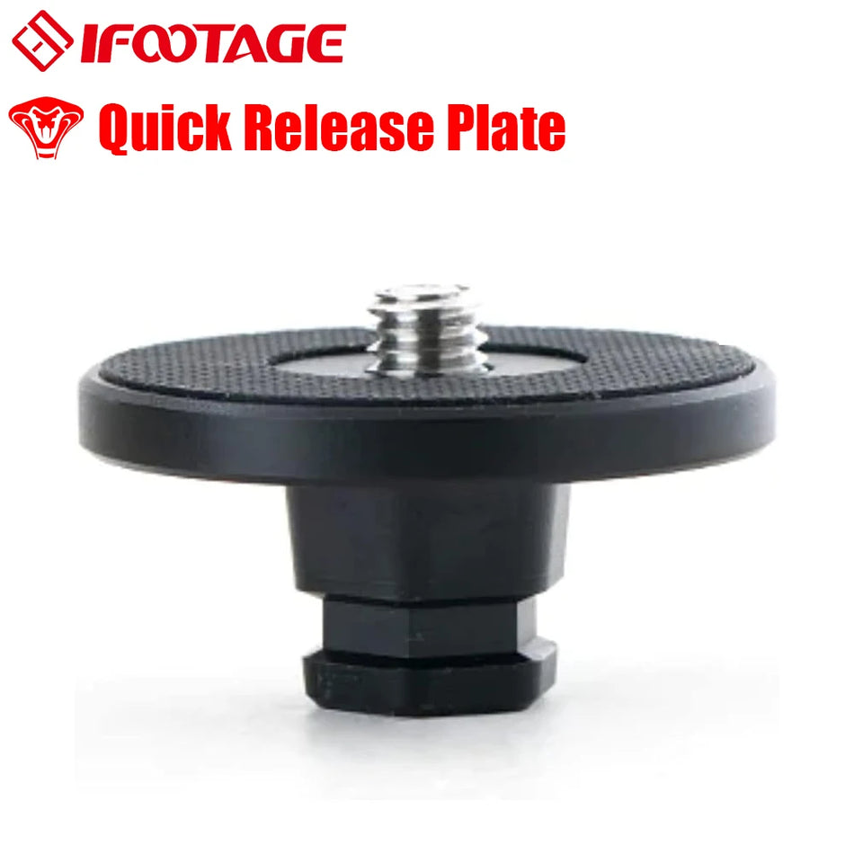 Quick Release Plate for IFOOTAGE Cobra Monopod - New Version Quick Release Plate