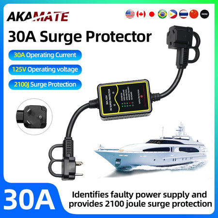2100 Joules Marine Surge Protector &ndash; 30Amp Volt Protection