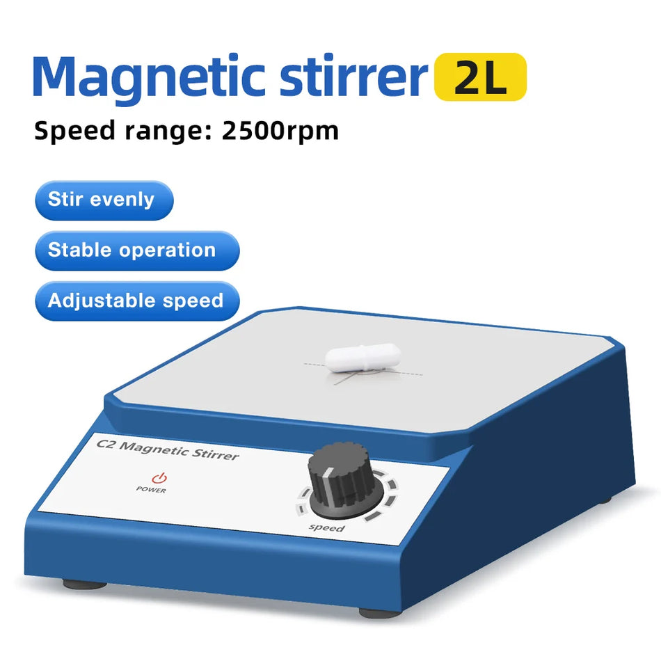 C2 Magnetic Stirrer &ndash; High Power 2500 RPM With Stir Rod