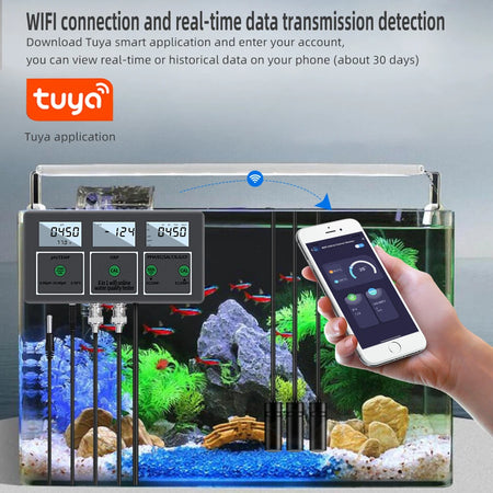 pH-W218 Water Quality Tester - 8-In-1 WiFi Data Transfer