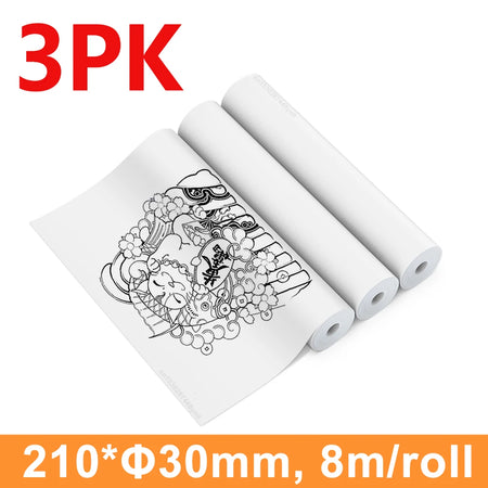 Wireless Tattoo Stencil Printer D210 &ndash; Bluetooth Inkless A4 3PK Thermal Paper