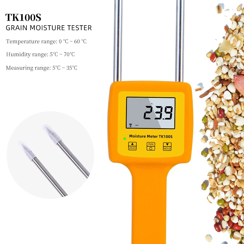 TK100S Grain Moisture Tester &ndash; Digital LCD Display