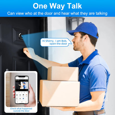 Awapow Tuya WiFi Door Camera &ndash; PIR Motion Detection