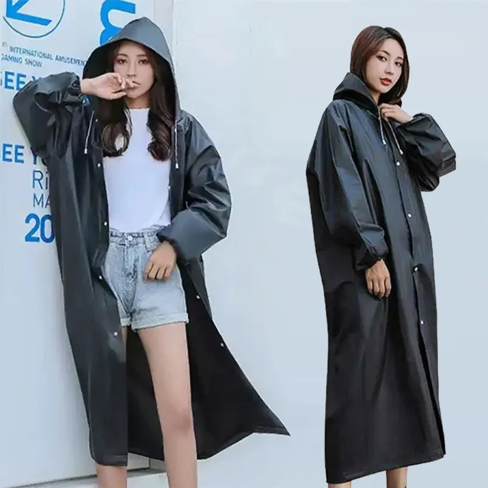 Disposable EVA Unisex Raincoat For Adults &ndash; Waterproof