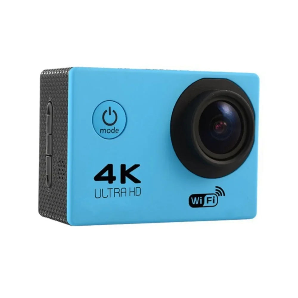 Action Camera Ultra HD 4K &ndash; Waterproof and Versatile for Adventure SKY BLUE