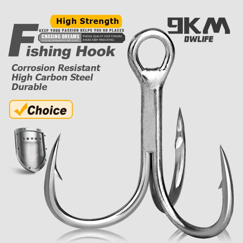 High-Performance Fishing Treble Hooks for Saltwater &amp; Freshwater