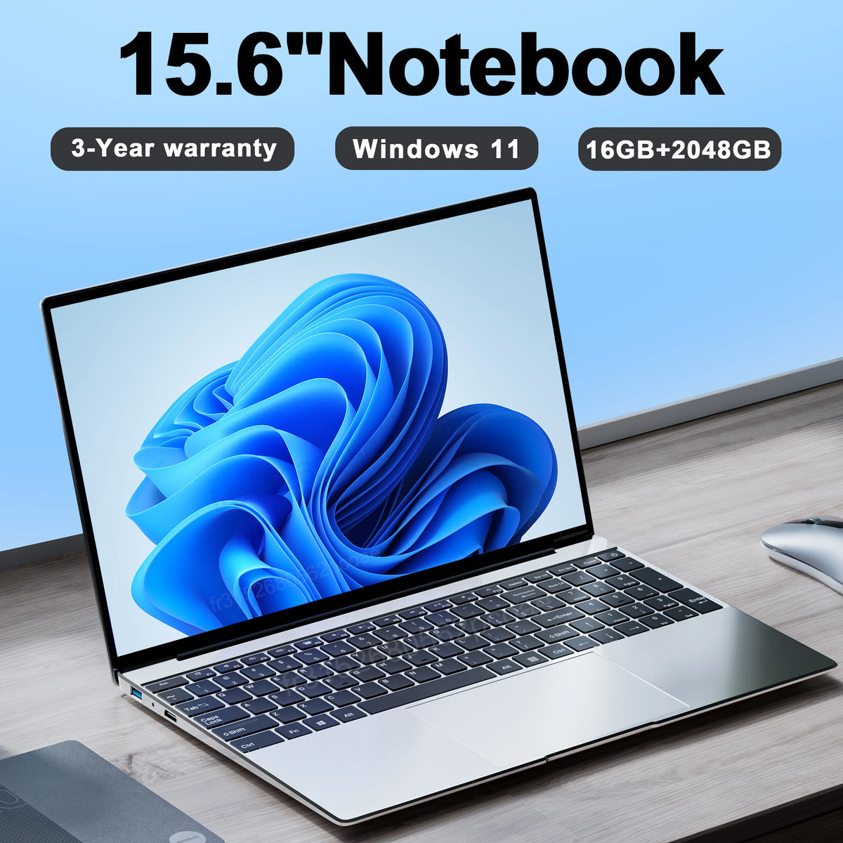 15.6 Inch Ultra Slim Laptop &ndash; High Performance 16GB RAM with 2TB SSD