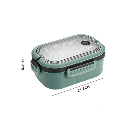 1200ML 2 Layer Bento Lunch Box &ndash; Leakproof And Portable green / 5 / 2|1200ml