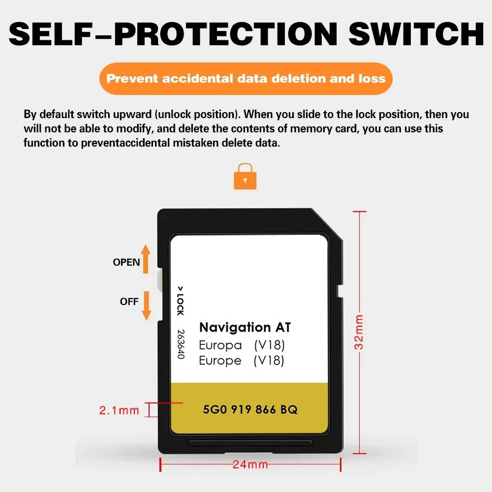 Navi AT V18 &ndash; Europe Maps For VW MIB1 Anti Fog Film