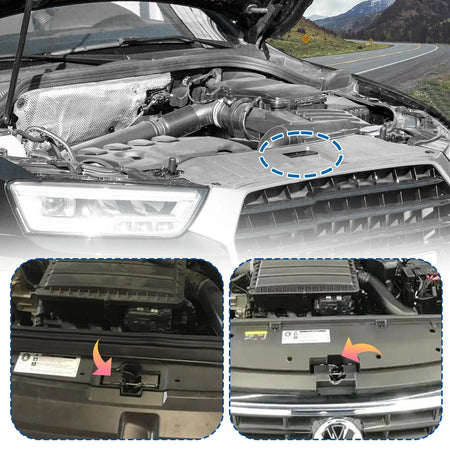 For VW Jetta Bora Golf 4 MK4 1998-2006 Front Hood Latch Release Handle 1J5823593C Engine Pull Rod 1J0823509E by InterCyprus Trading Ltd