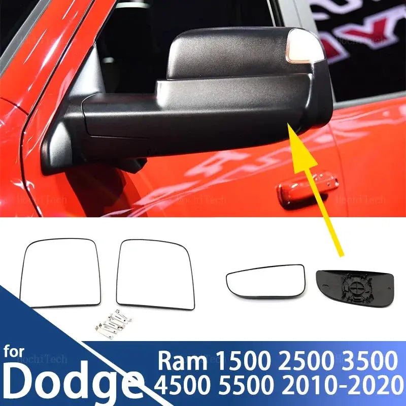 Driving or Passenger Mirror For Dodge Ram 1500 2500 3500 4500 5500 2010-2020 Side Heated Wing Mirror Glass Lens Right or Left by InterCyprus Trading Ltd