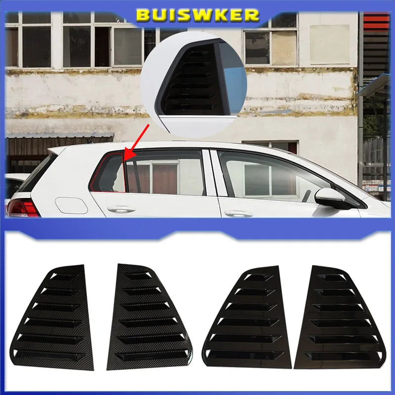 2 Πακέτο Πίσω Παράθυρο Σκιάδιο Trim VW Golf MK7 GTI 2013 έως 2020