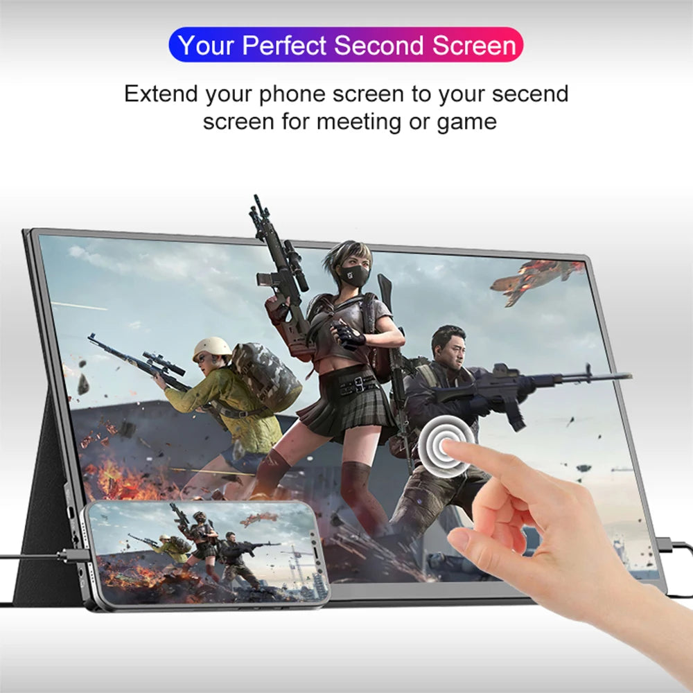 LANLIPU 14 Inch Portable Monitor &ndash; Touch Screen With Built-In Speaker
