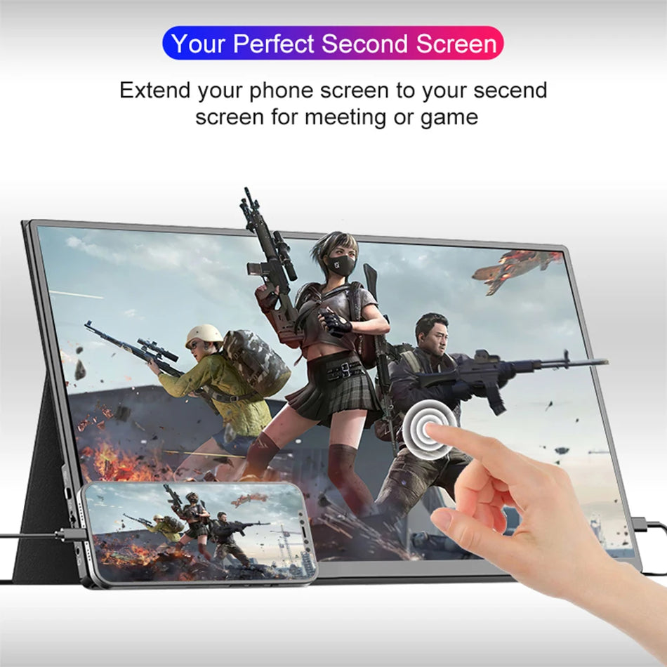 LANLIPU 14 Inch Portable Monitor &ndash; Touch Screen With Built-In Speaker