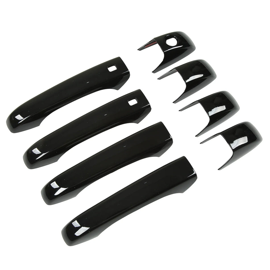 Door Handle Cover for Jeep Grand Cherokee WK2 2011 to 2022 Glossy Black ABS UV Resistant Exterior Trim