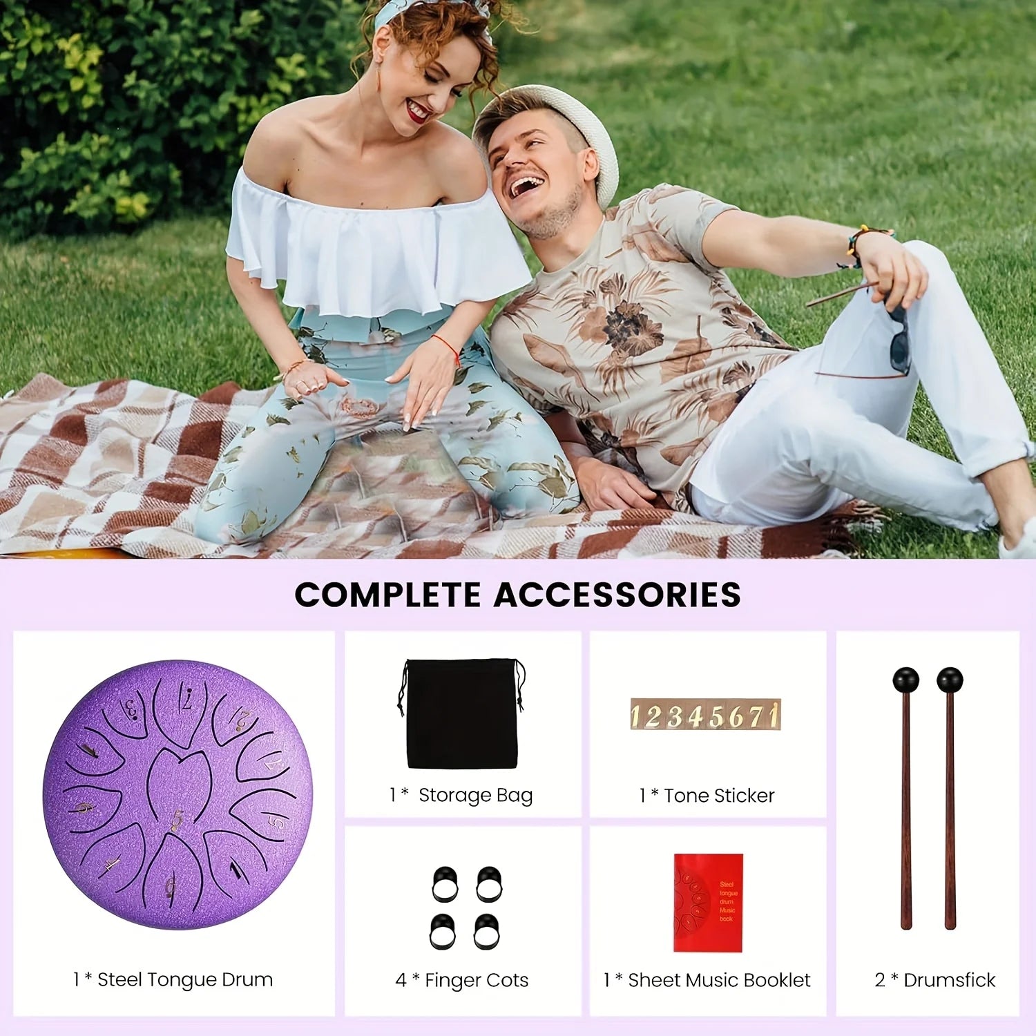 Outdoor Rain Drum 6 Inch 11 Note &ndash; Waterproof Rain Chime