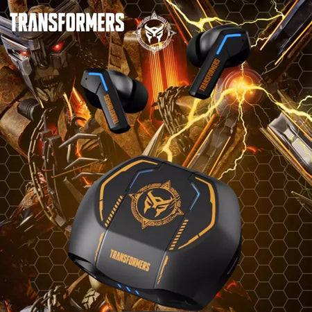 Transformers TF-T06 Bluetooth 5.3 Headset - Dual Mode, Noise Reduction, HIFI Earbuds for Gaming Black