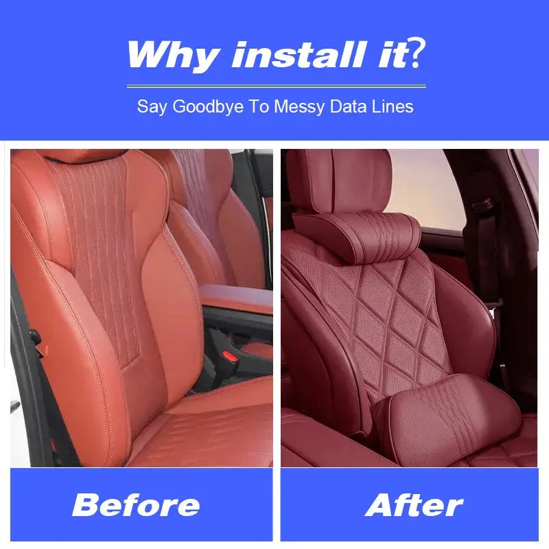 Vtear Universal Car Neck Lumbar Cushion Memory Foam Support Pillow Anti-Scratch Seat Parts Interior Modification Accessories by InterCyprus Trading Ltd