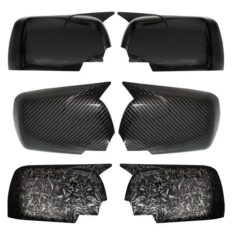 2PCS For BMW X5 E53 1999-2006 Mirror Cap Glossy Black Car Side Rearview Mirror Cap Car Accessories by InterCyprus Trading Ltd