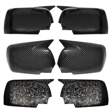 For BMW X5 E53 1999-2006 2PCS Mirror Cap Glossy Black Car Side Rearview Mirror Cap Decorative accessories by InterCyprus Trading Ltd