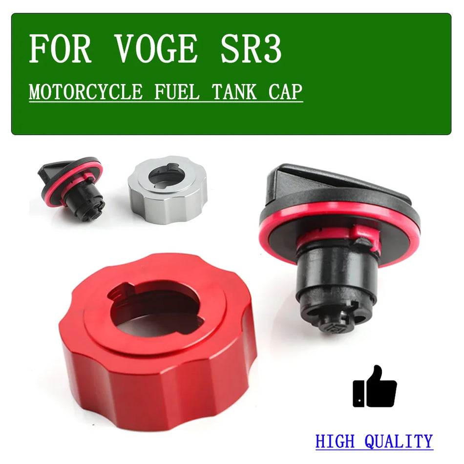 VOGE SR3 250 Yakıt Deposu Kapağı Montajı CNC Alüminyum Hızlı Bırakma ile, Motosiklet Yakıt Kapağı Yedek Parça