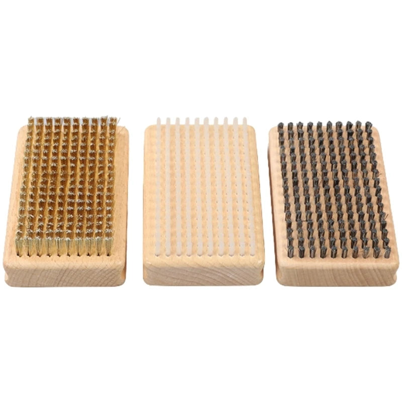 Brass Nylon Horsehair Ski Waxing Brush Handle &ndash; Easy to Use
