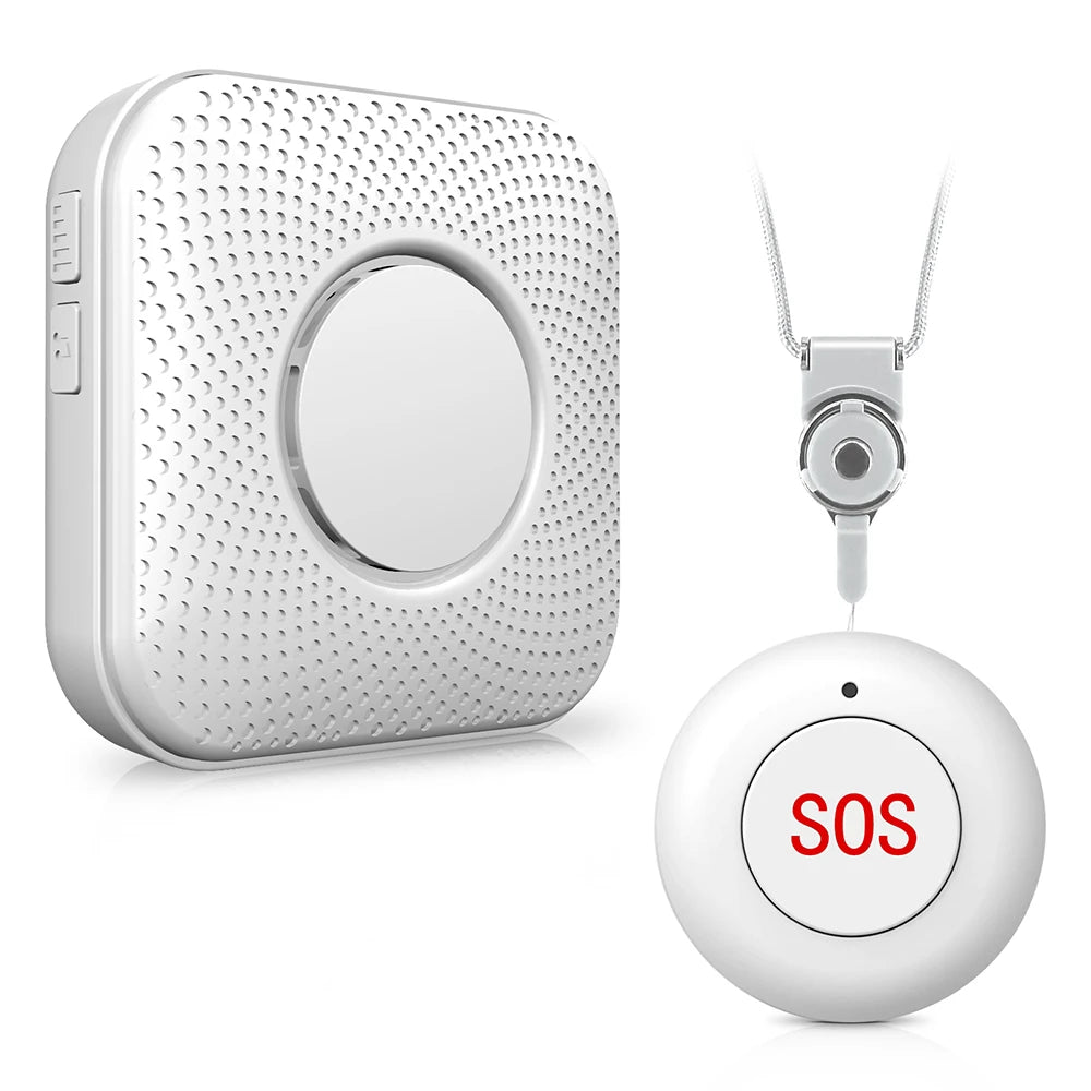 Wireless SOS Button - Mini Lightweight Panic Alert System A-EU