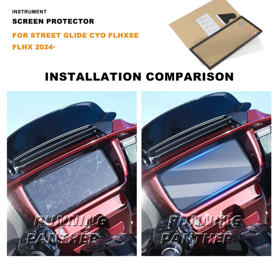 Motosikla instrumentu ekrāna aizsargplēve Harley Street Glide CVO FLHXSE