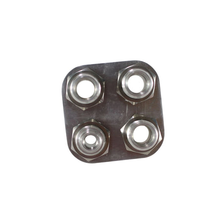 SherryBerg Aluminum 4 Port AC Air Conditioning Heater Hose Firewall Bulkhead Fitting Square by InterCyprus Trading Ltd