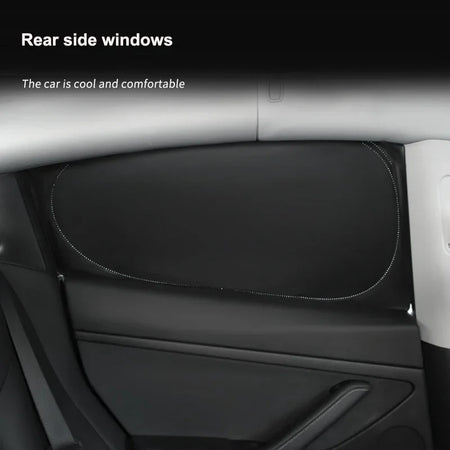 Custom Fit Side Window Sunshade for Tesla Model Y 2024 - UV Protection &amp; Heat Reduction