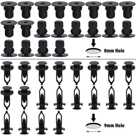 100PCS Car Trim Panel Clips Bumper Hood Mud Flaps Lining Fastener Push Rivets For Toyota Corolla RAV4 Avensis Lexus IS RX by InterCyprus Trading Ltd