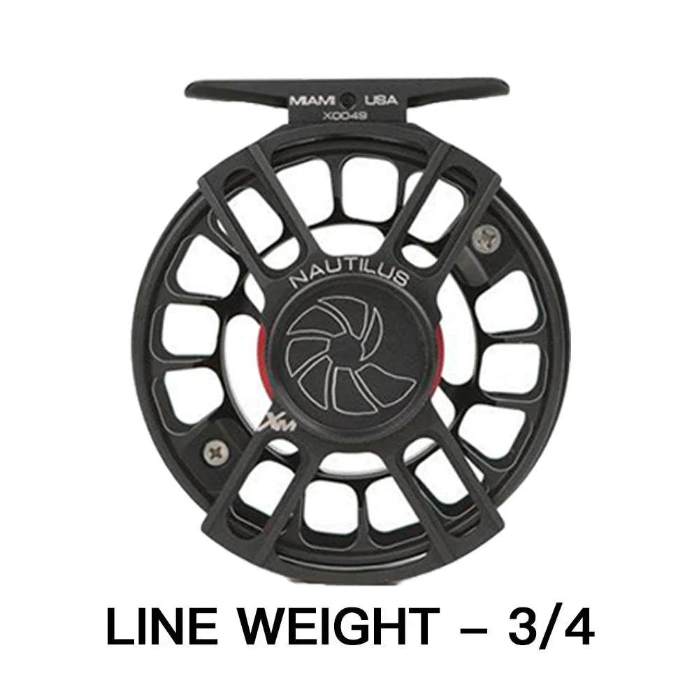 Nautilus Miami Ross Colorado Evolution LTX Fly Fishing Reels &ndash; Lightweight High-Performance Pressure Cast Aluminum 08 3-4 BLACK