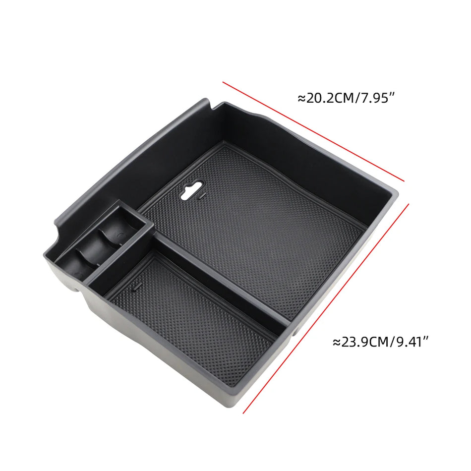 Armrest Storage Box for Kia Carnival YP 2015-2019 ABS Plastic with Rubber Backing