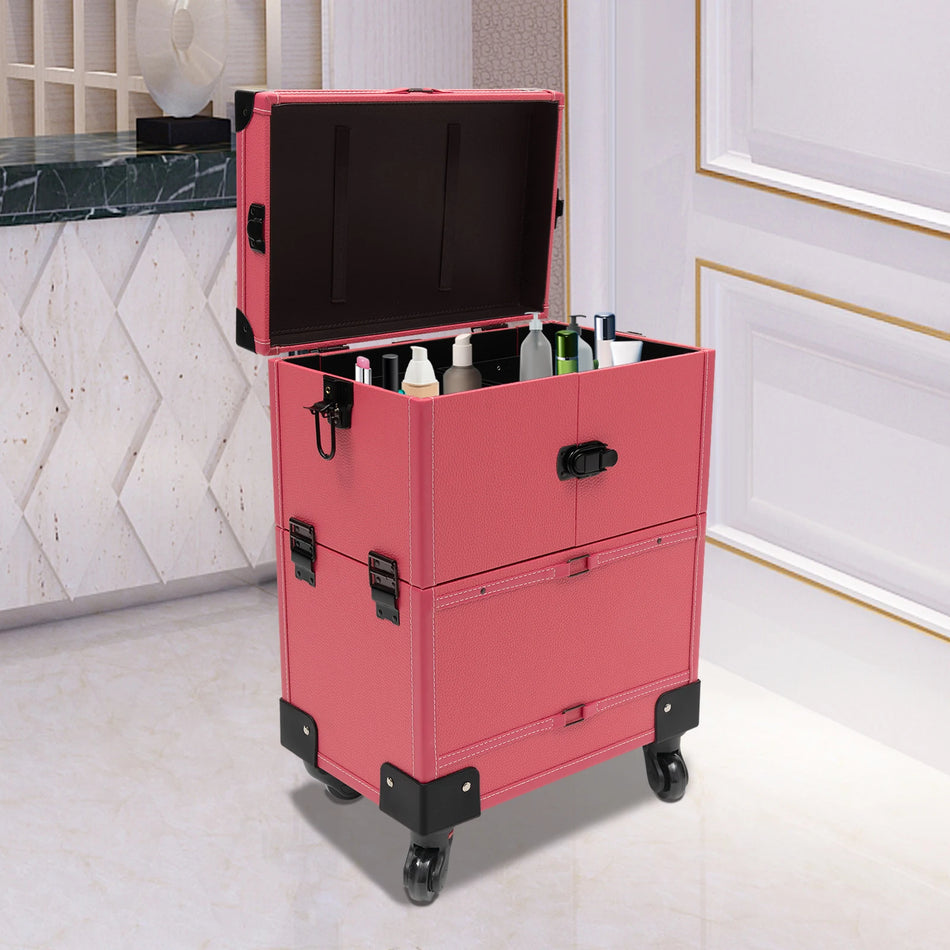 Stevige Make-up Koffer – Inklapbare Lades En Slotjes